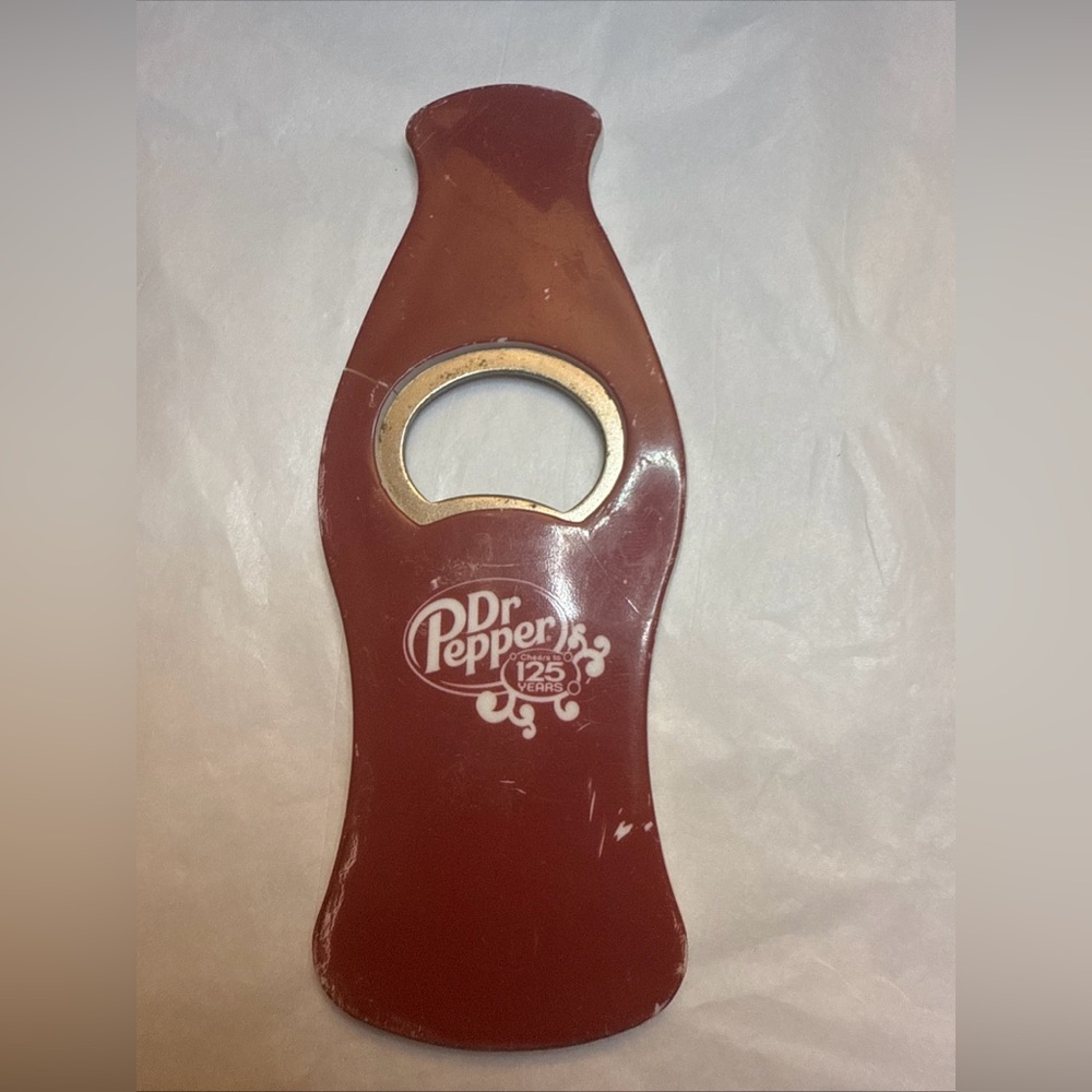Dr Pepper Bottle Opener 125 year celebration collectible - magnetic back